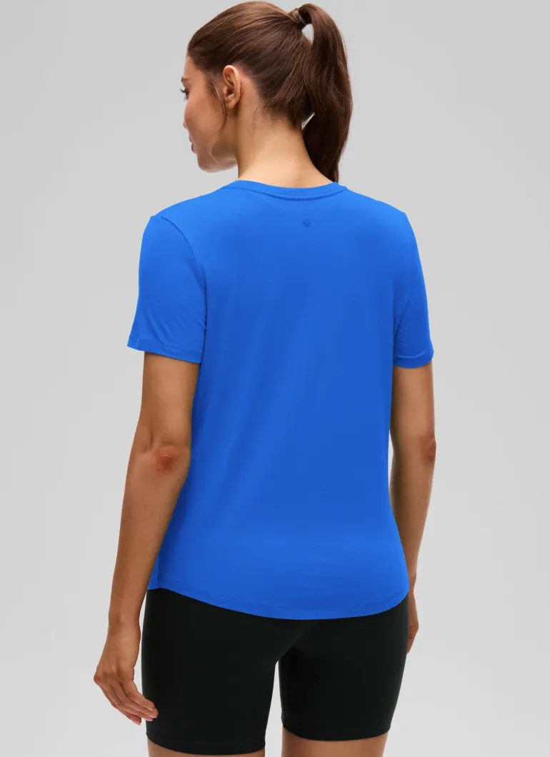 Pima Cotton Round Neck Short Sleeve
