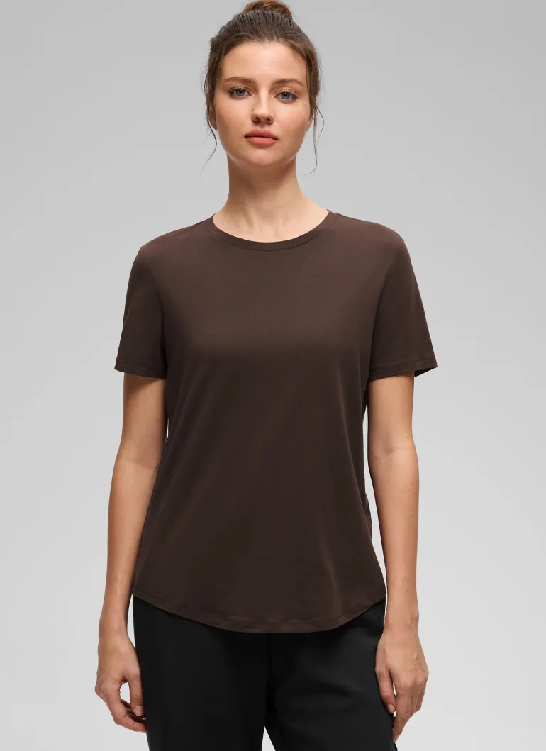 Pima Cotton Round Neck Short Sleeve