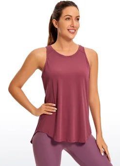 Pima Cotton Split Open Back Tank