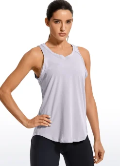 Pima Cotton Split Open Back Tank