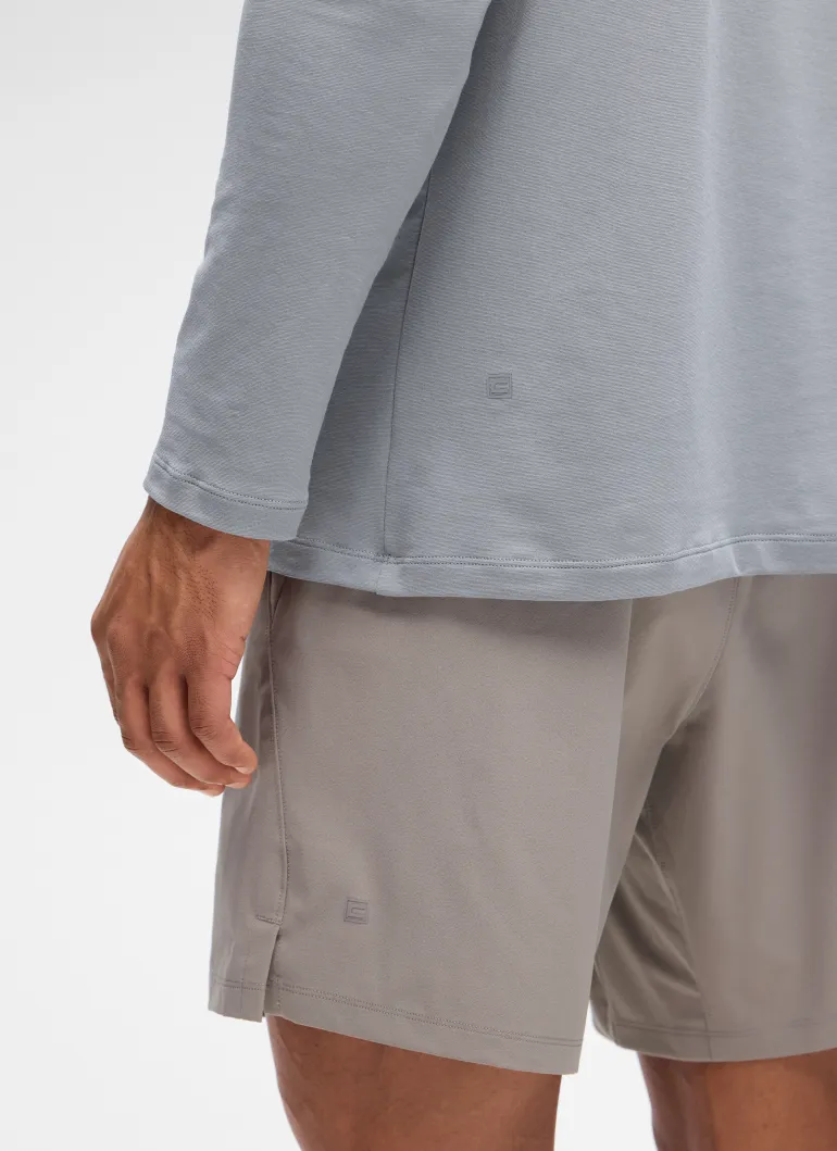 Poly Cotton-Blend Lightweight Long Sleeve
