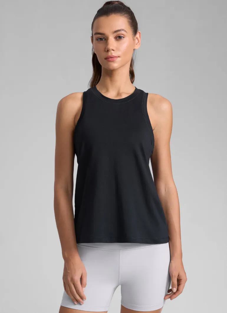 Poly Cotton-Blend Racerback Tank