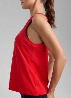 Poly Cotton-Blend Racerback Tank