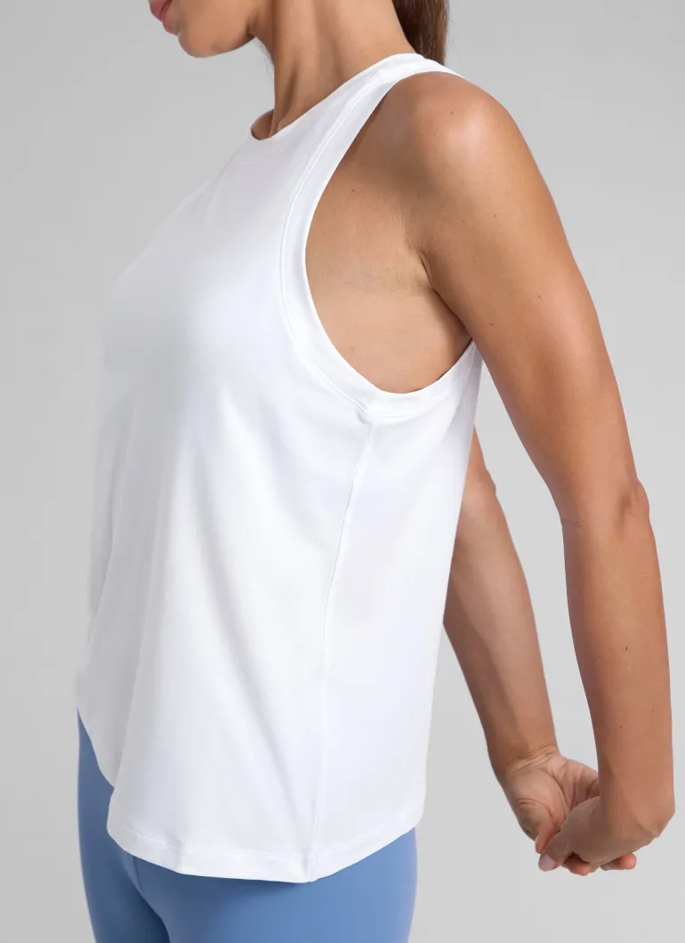 Poly Cotton-Blend Racerback Tank
