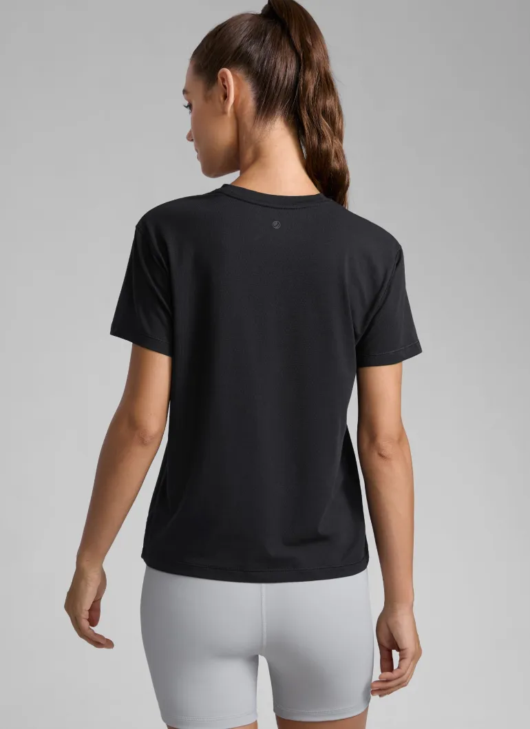 Poly Cotton-Blend Short Sleeves
