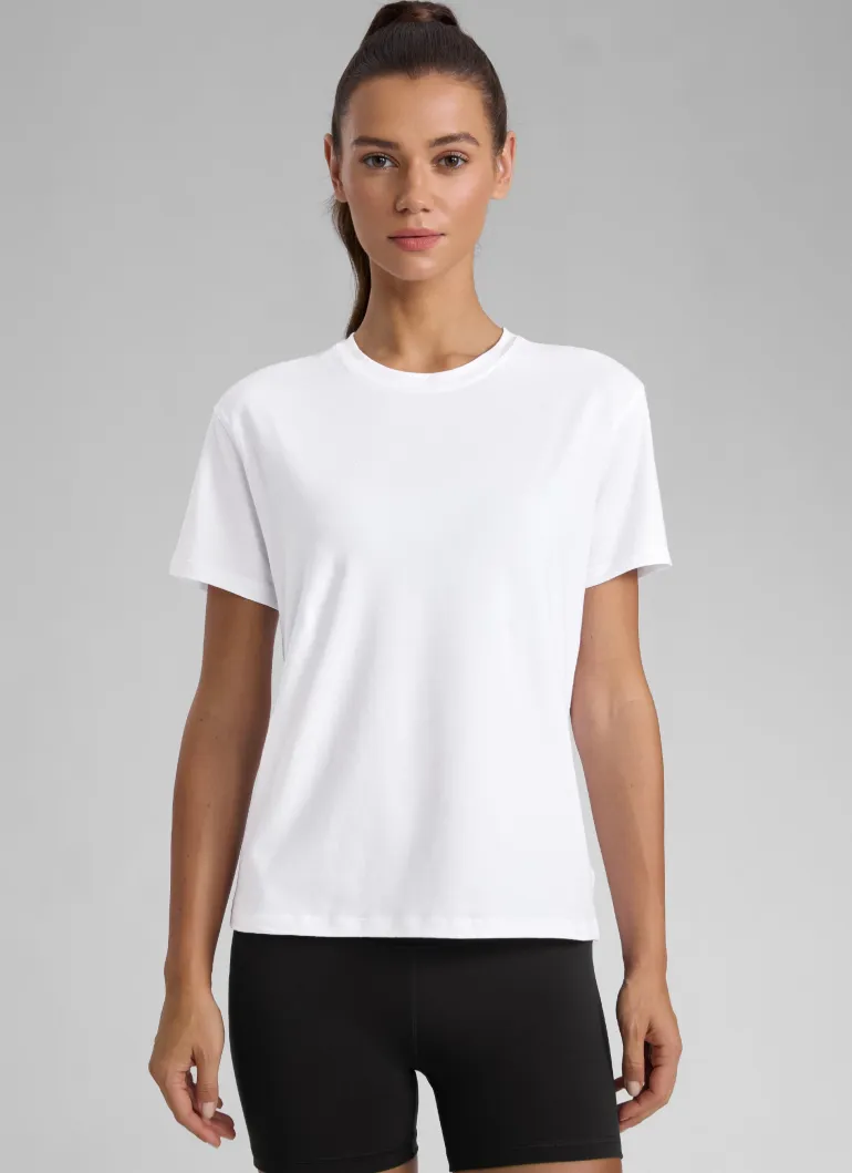 Poly Cotton-Blend Short Sleeves