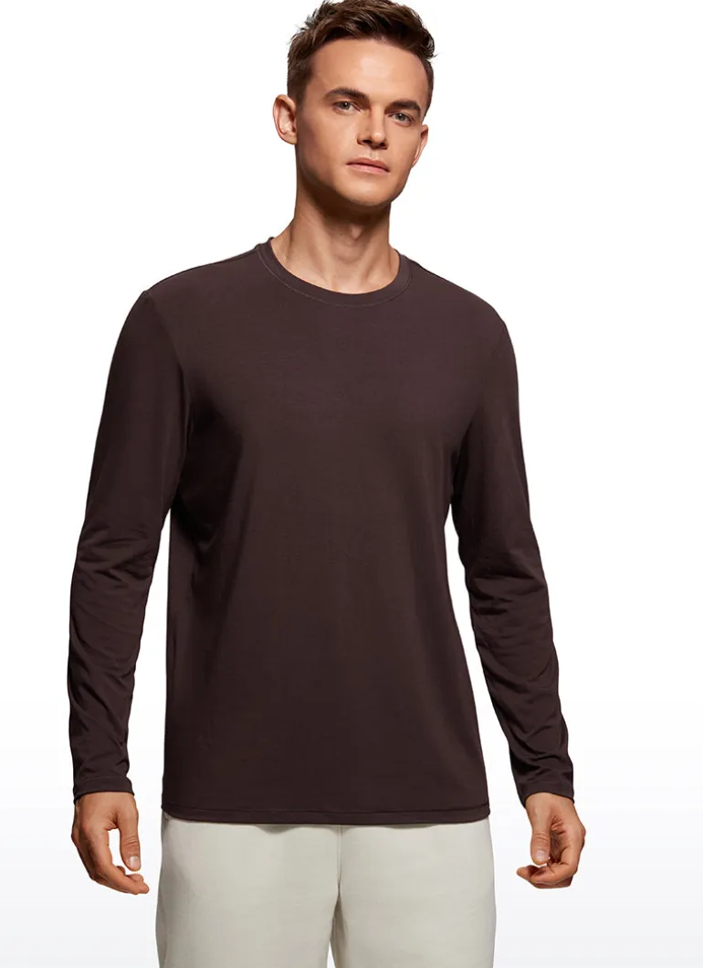 Quick Dry High Crewneck Long Sleeves Shirts