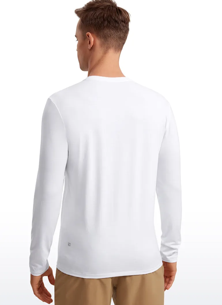 Quick Dry High Crewneck Long Sleeves Shirts