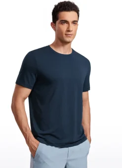 Quick Dry High Crewneck Short Sleeves Shirts