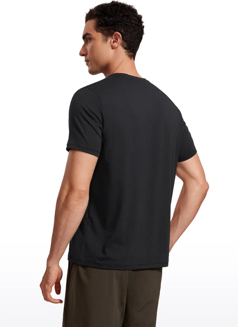 Quick Dry High Crewneck Short Sleeves Shirts
