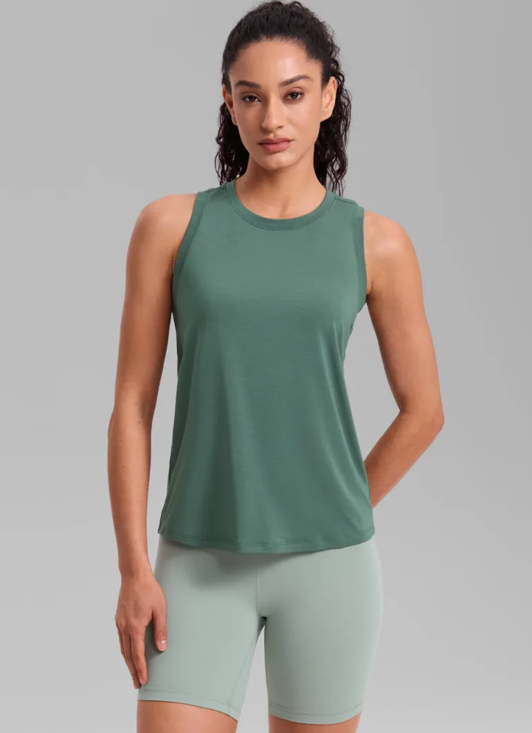 Quick Dry Racerback Hip Length Tank