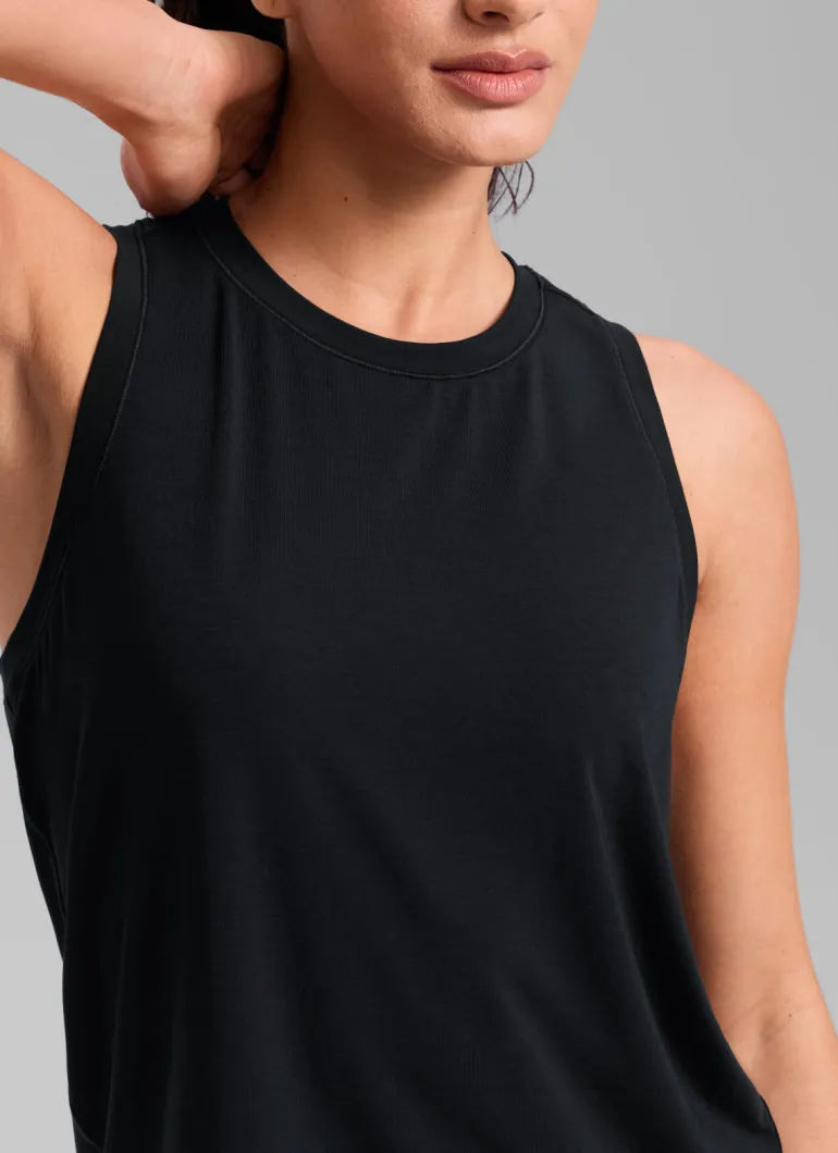 Quick Dry Racerback Hip Length Tank