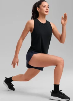 Quick Dry Racerback Hip Length Tank