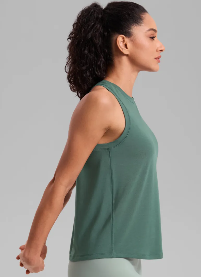 Quick Dry Racerback Hip Length Tank