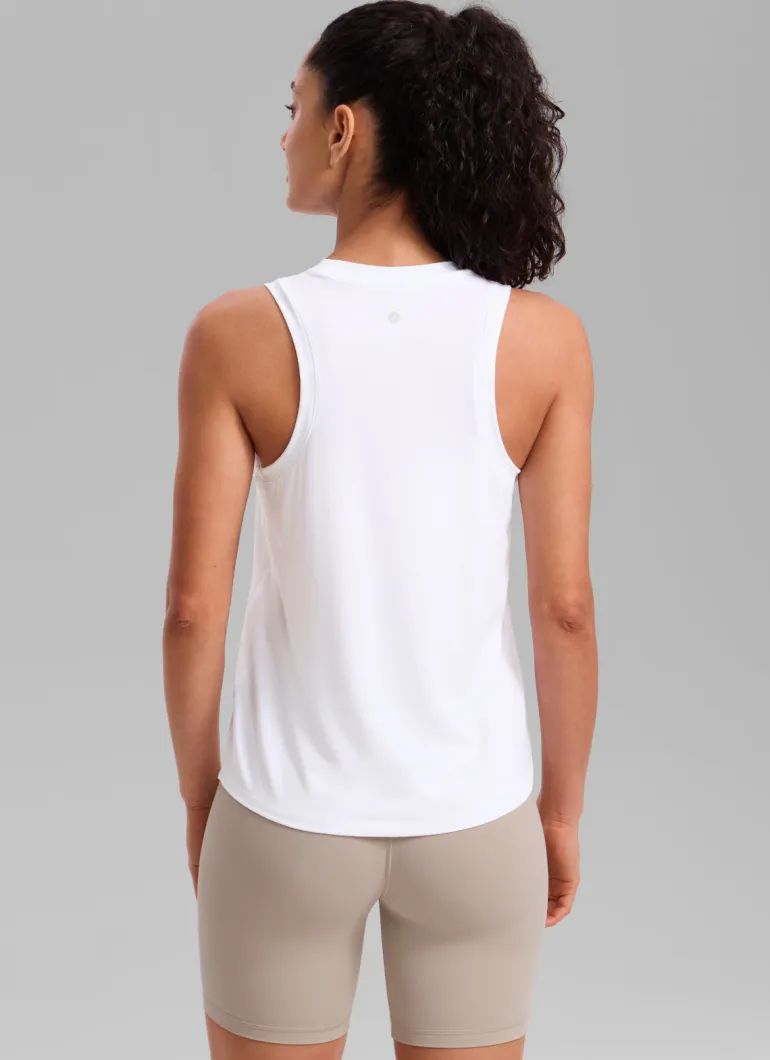 Quick Dry Racerback Hip Length Tank