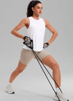 Quick Dry Racerback Hip Length Tank