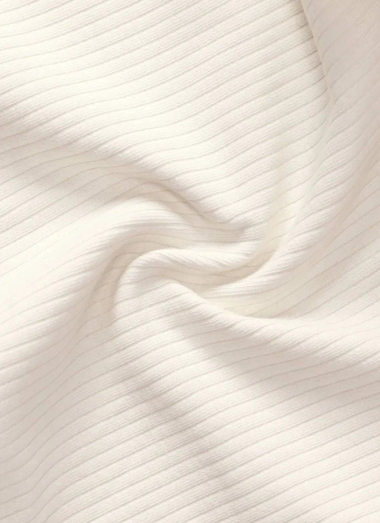 Ribbed Henley Neck Built in Bra Tank