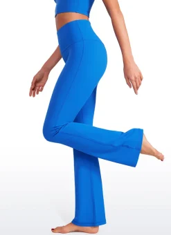 Ribbed High Waist Pocket Flare Leggings 31