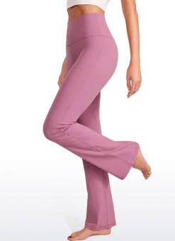 Ribbed High Waist Pocket Flare Leggings 31