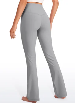 Ribbed High Waist Pocket Flare Leggings 31