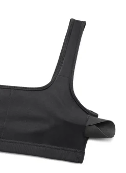 Ribbed Square Neck Padded Mini Bra