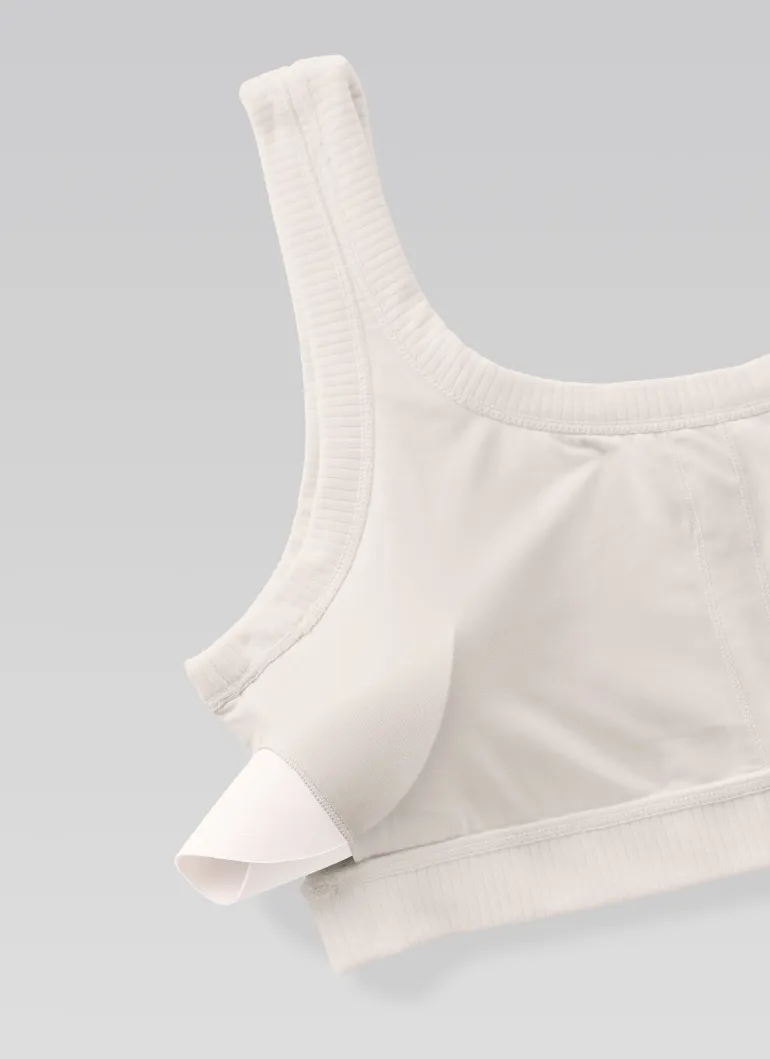 Ribbed U Back Sports Bra