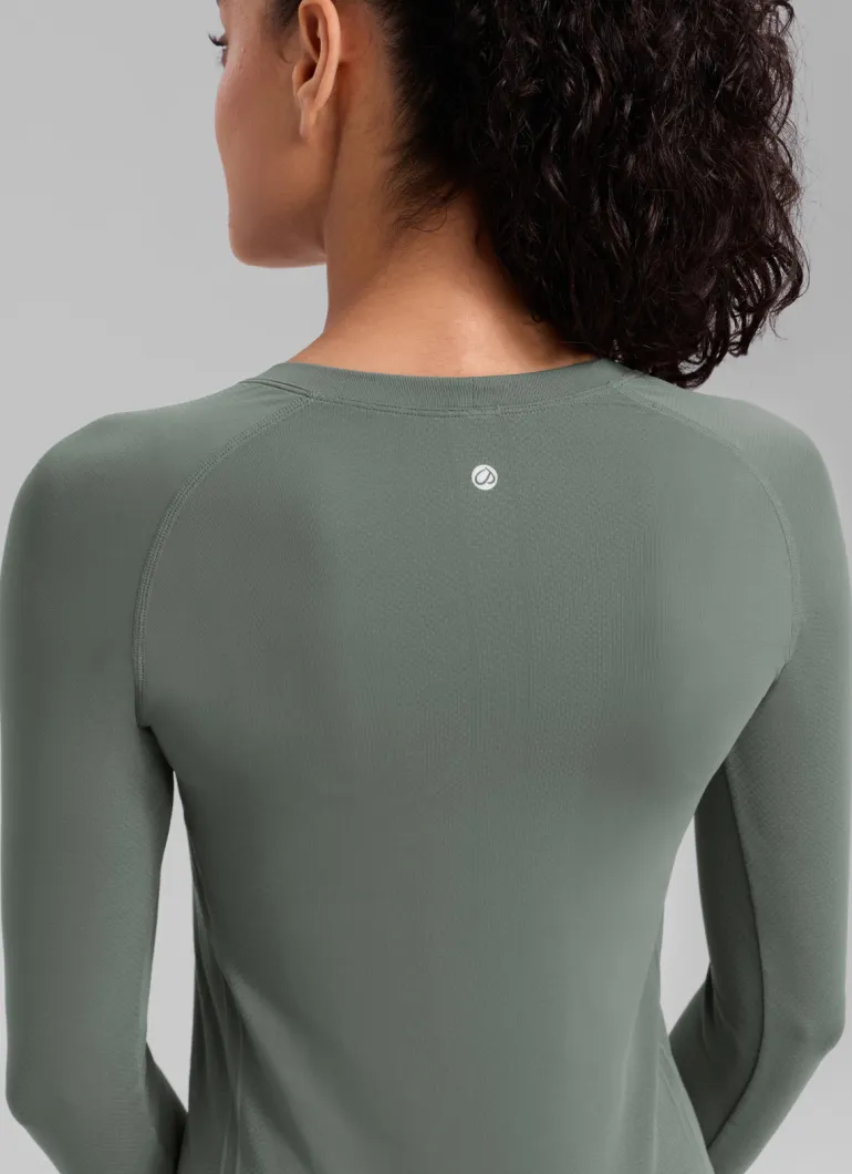 Seamless Crew Neck Long Sleeve