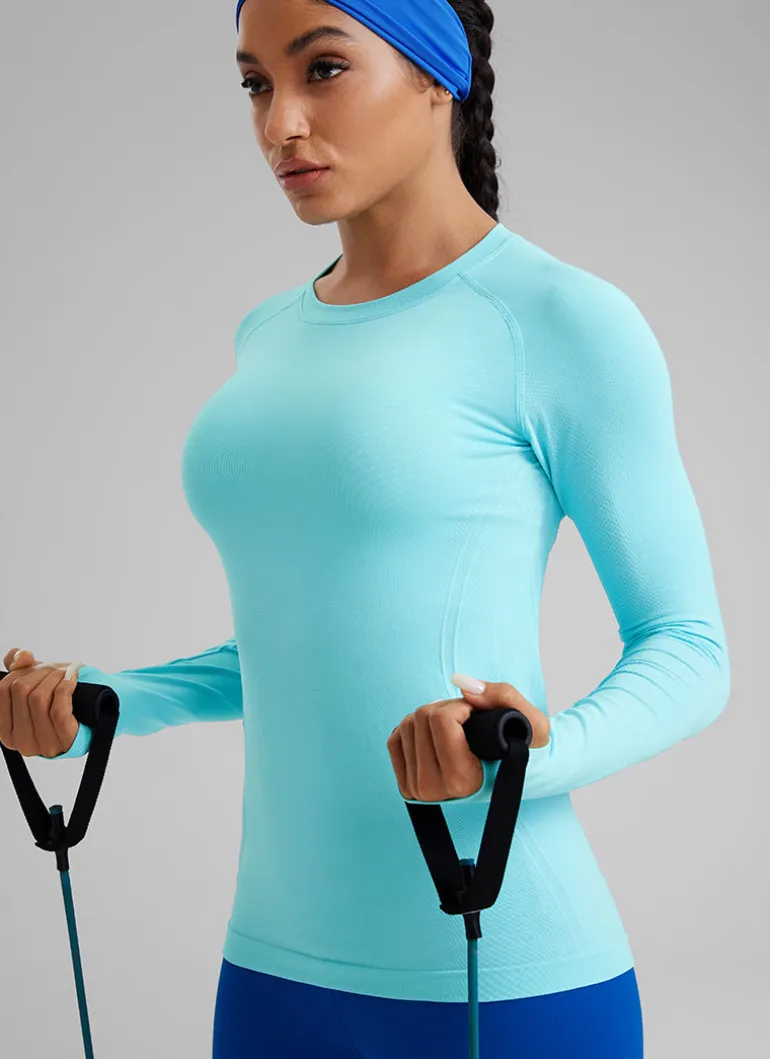 Seamless Crew Neck Long Sleeve