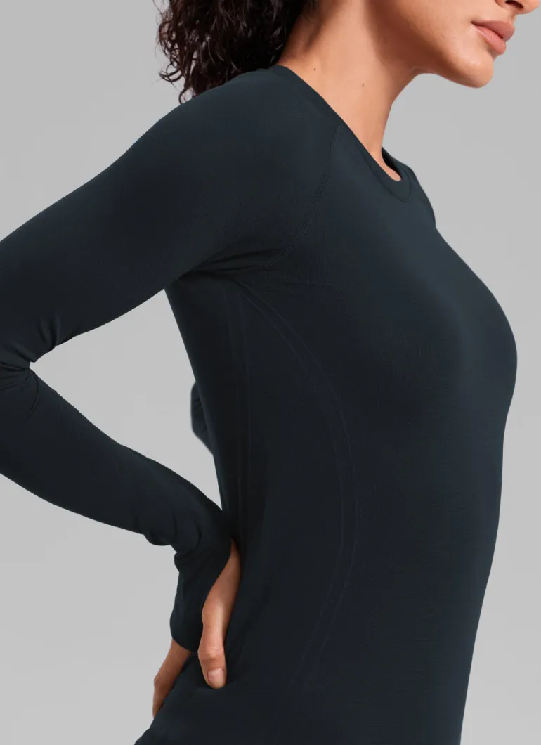 Seamless Crew Neck Long Sleeve