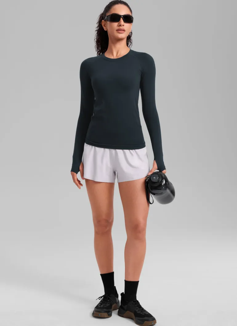Seamless Crew Neck Long Sleeve