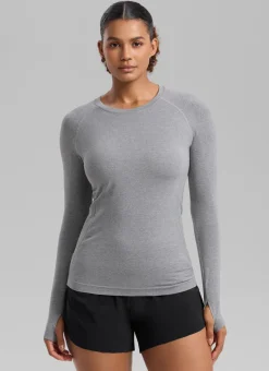 Seamless Crew Neck Long Sleeve
