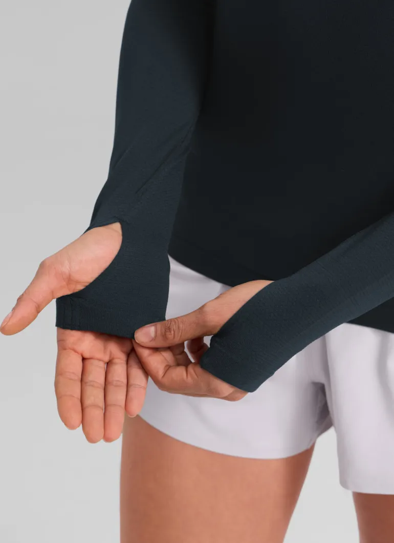 Seamless Crew Neck Long Sleeve