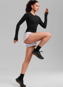 Seamless Crew Neck Long Sleeve