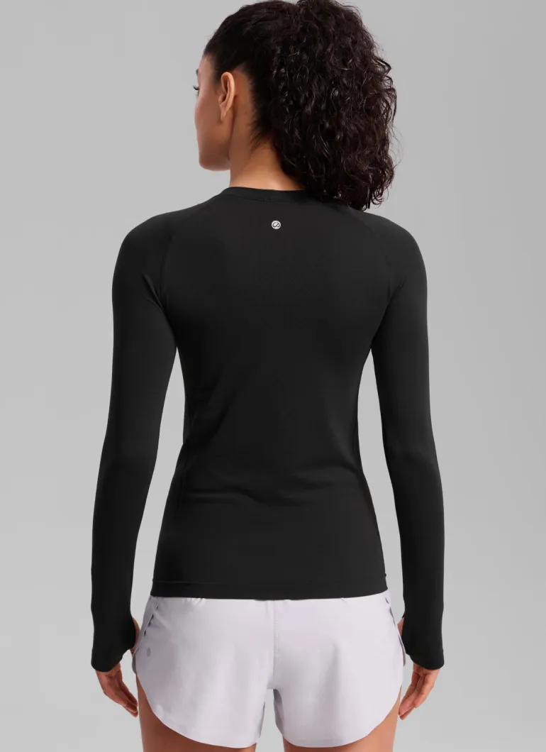 Seamless Crew Neck Long Sleeve