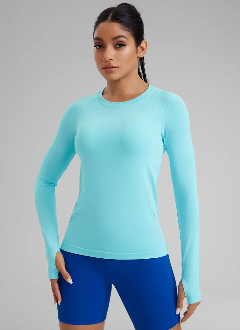 Seamless Crew Neck Long Sleeve