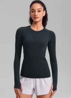Seamless Crew Neck Long Sleeve