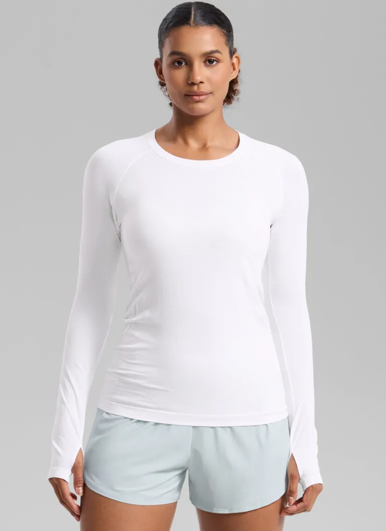 Seamless Crew Neck Long Sleeve