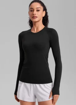 Seamless Crew Neck Long Sleeve