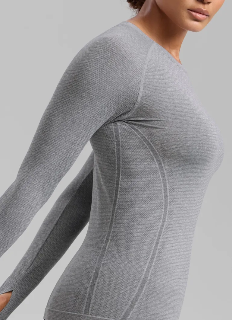 Seamless Crew Neck Long Sleeve