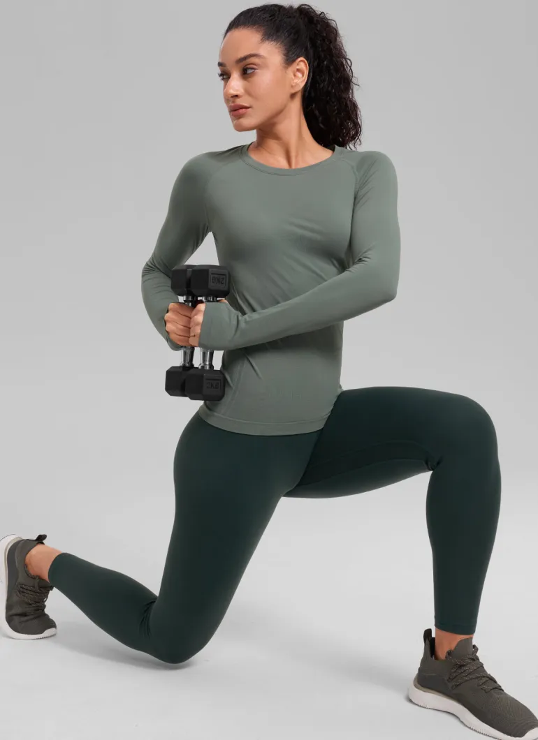 Seamless Crew Neck Long Sleeve