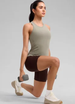Seamless Crewneck Racerback Tank