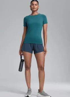 Seamless Hip Length Short Sleeve
