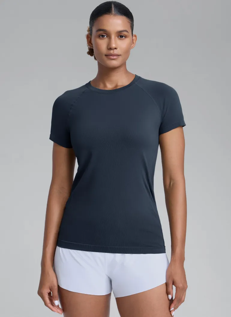 Seamless Hip Length Short Sleeve