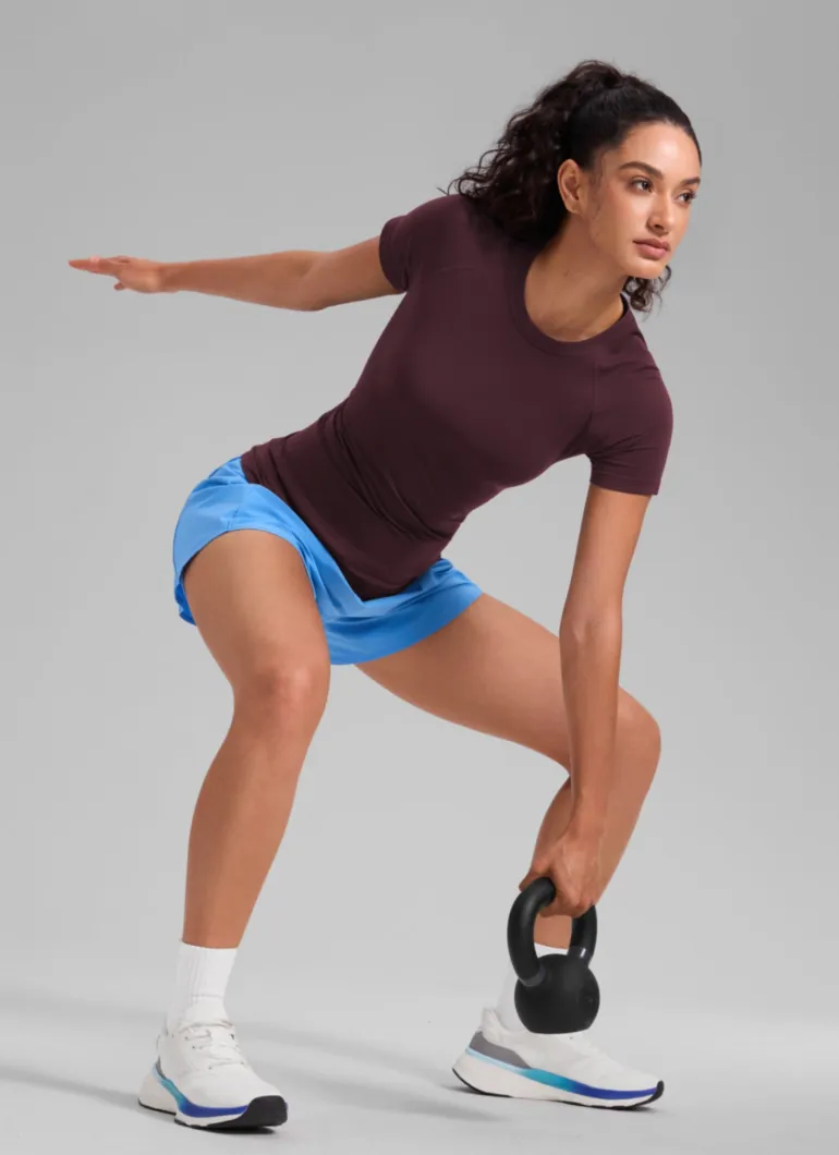 Seamless Hip Length Short Sleeve