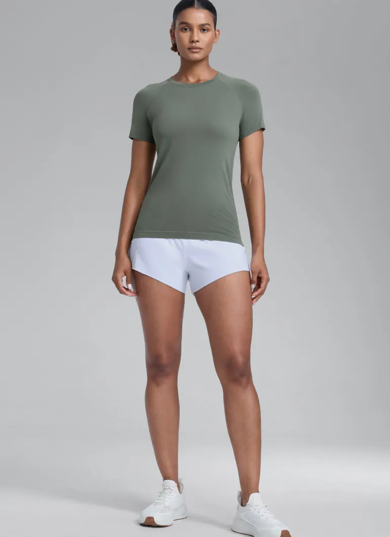 Seamless Hip Length Short Sleeve