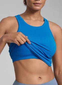 Seamless Racerback Hip Length Tank