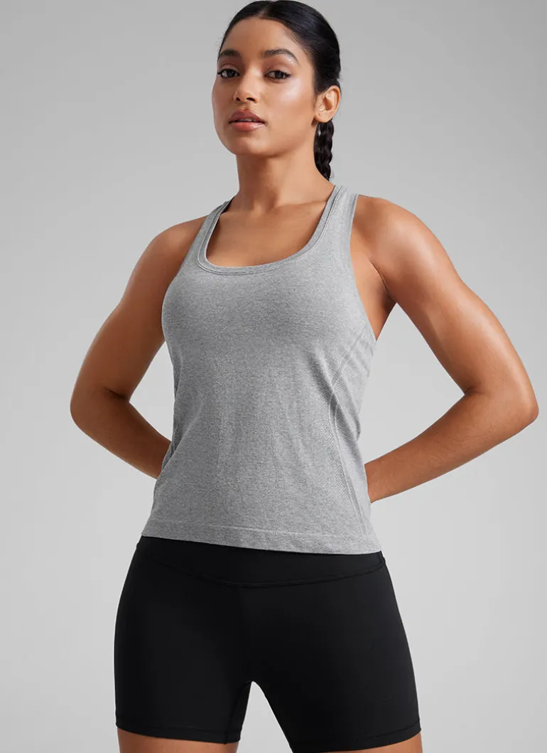 Seamless Racerback Scoop Neck Tank
