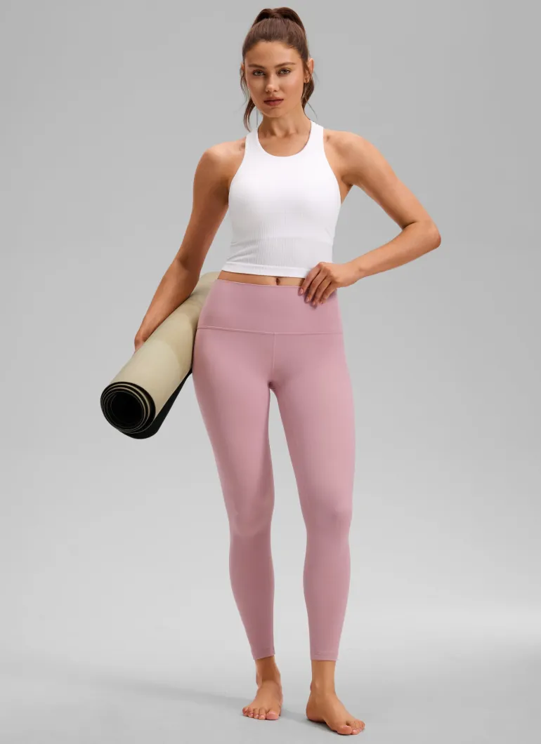 Seamless Ribbed Racerback Crop Tank