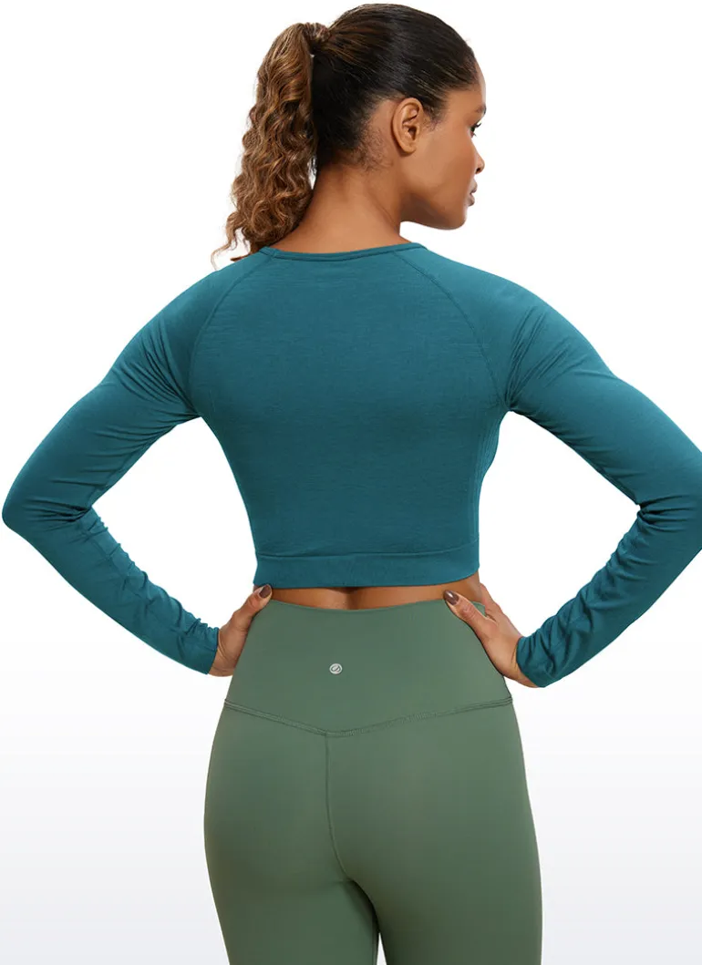 Seamless Slim Fit Cropped Long Sleeve