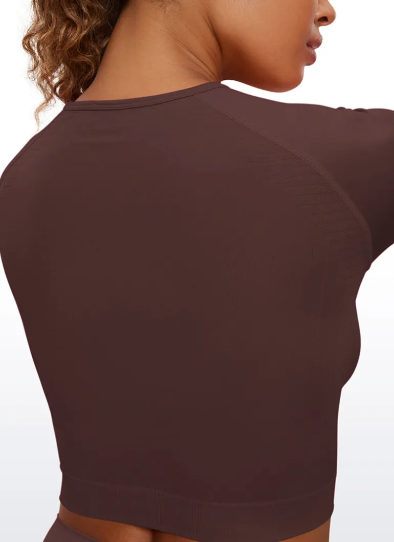 Seamless Slim Fit Cropped Long Sleeve